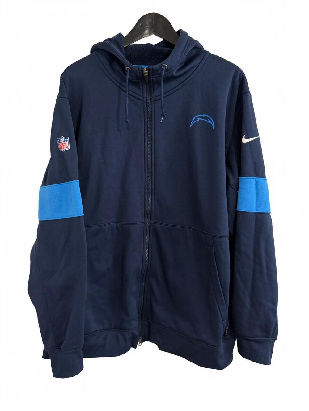 LA Chargers Nike NFL Football Full-Zip Hoodie Sweatshirt XXL